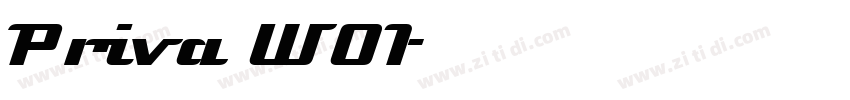 Priva W01字体转换